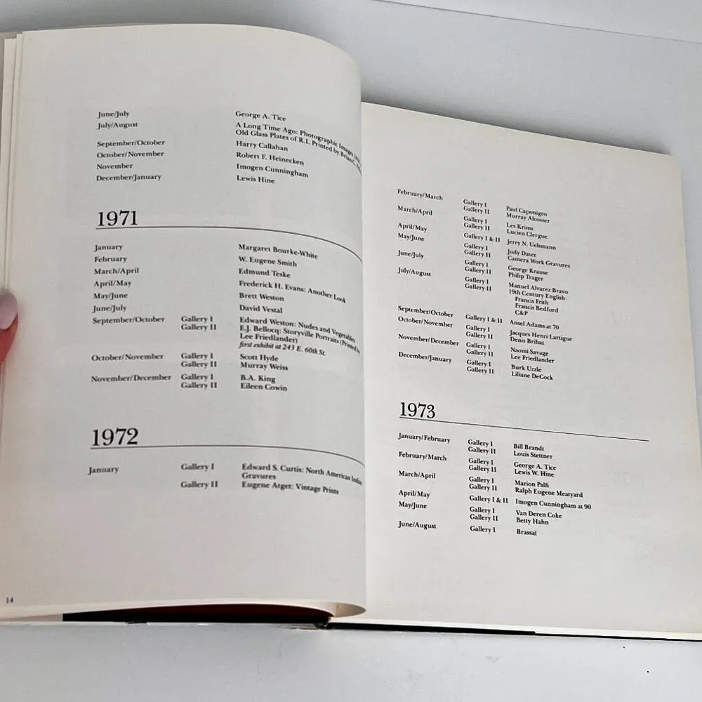 A Ten Year Salute Selection of Photographs Witkin Gallery 1979 Hardcover w/ DJ